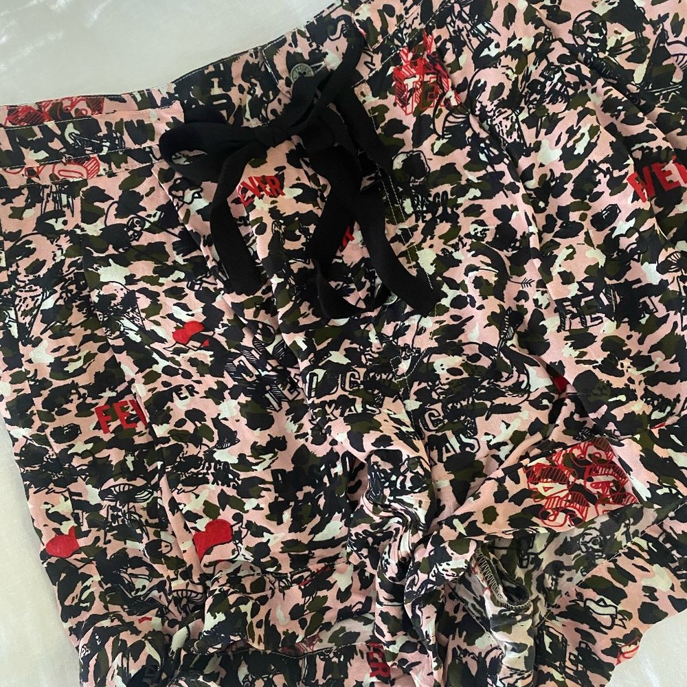 Zadig and Voltaire Pink Graphic Shorts